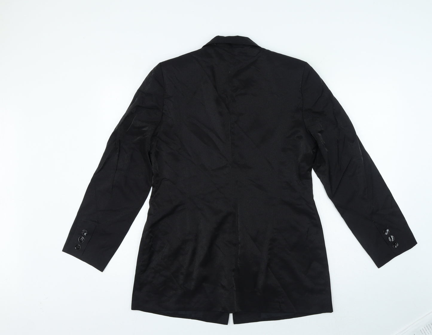 Richards Womens Black Viscose Jacket Blazer Size 14