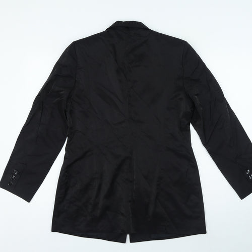 Richards Womens Black Viscose Jacket Blazer Size 14