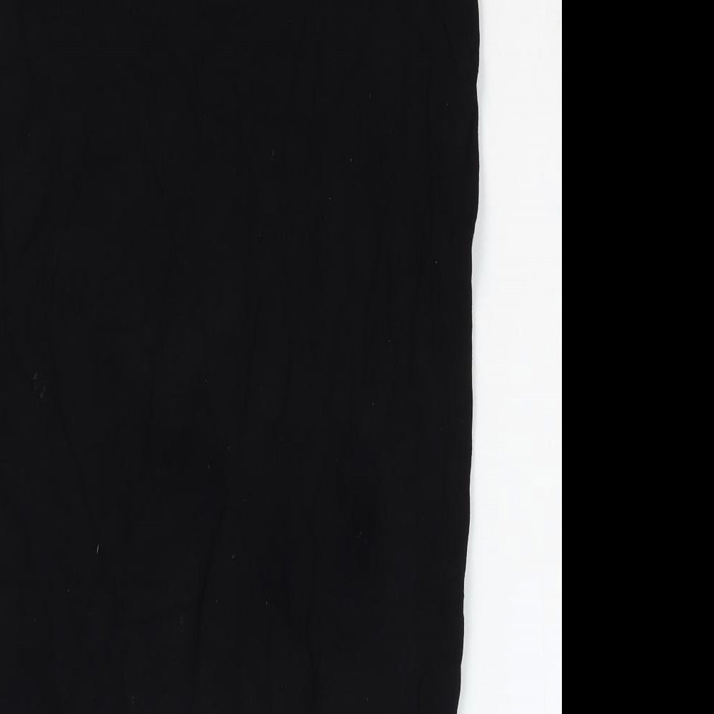 NEXT Womens Black Viscose Straight & Pencil Skirt Size 12