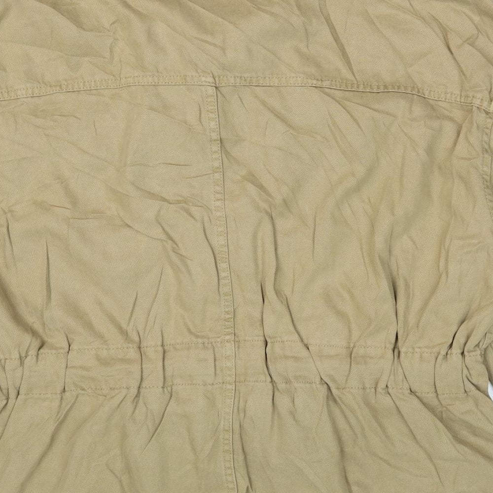 Per Una Womens Brown Jacket Size 18 Snap - Side Tie Detail