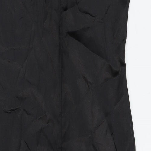 Femme Luxe Womens Black Polyester Bodycon Size 6 One Shoulder Zip