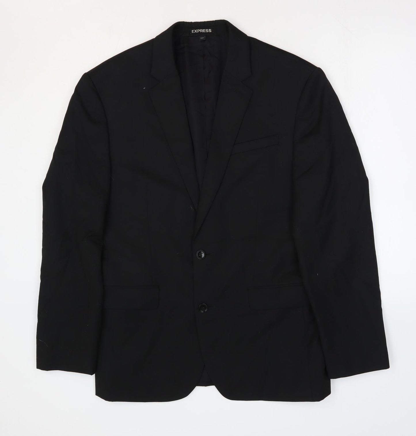 Express Mens Black Wool Jacket Suit Jacket Size 40