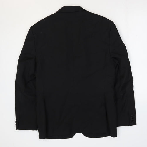 Express Mens Black Wool Jacket Suit Jacket Size 40