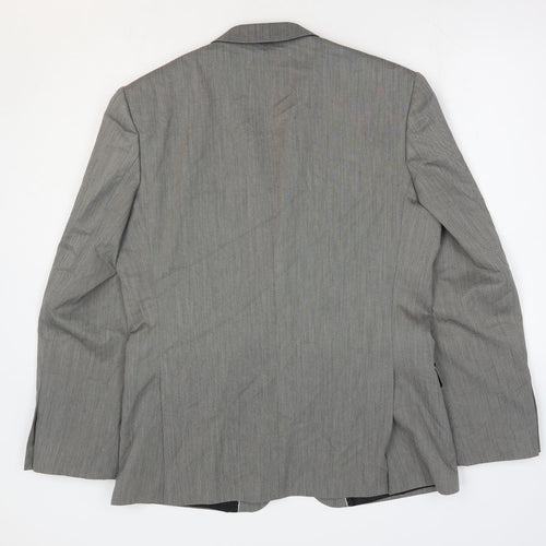 Red Herring Mens Grey Polyester Jacket Suit Jacket Size 42