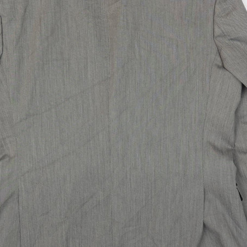 Red Herring Mens Grey Polyester Jacket Suit Jacket Size 42