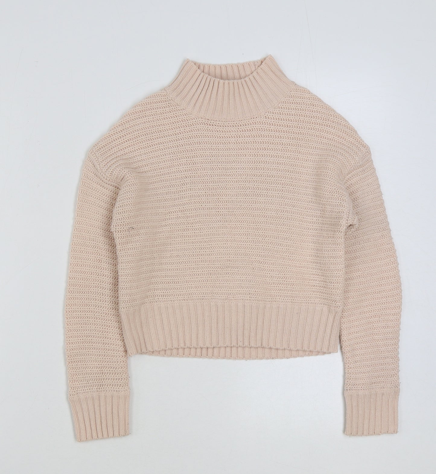 915 Generation Girls Pink High Neck Acrylic Pullover Jumper Size 10-11 Years Pullover
