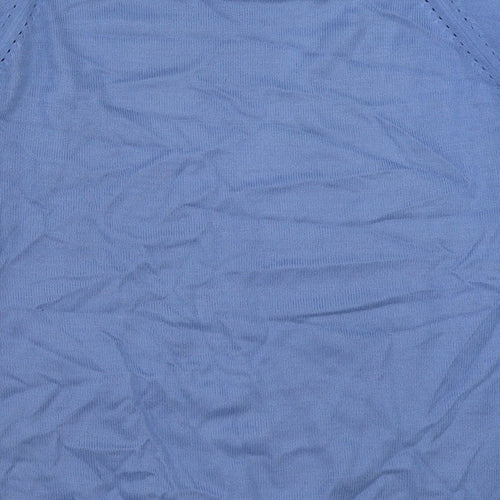 Ridge & Co Womens Blue Round Neck Acrylic Pullover Jumper Size 14