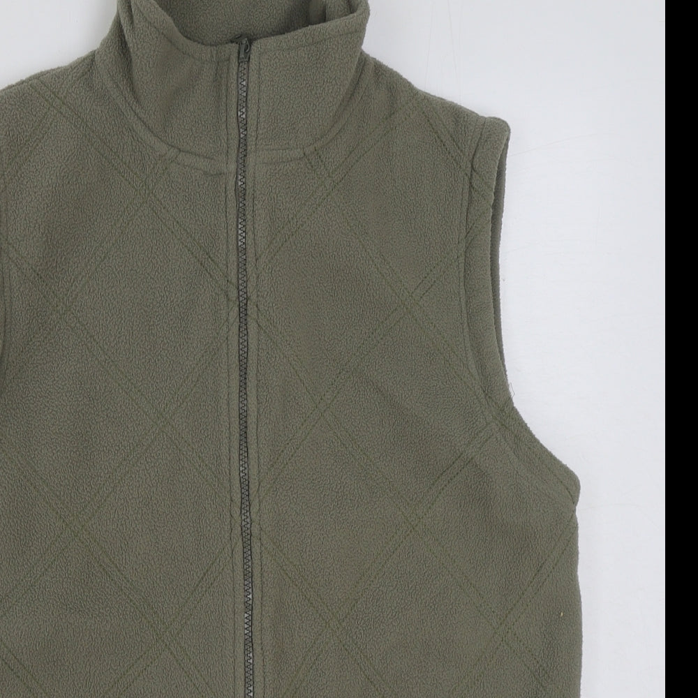 akal sport Womens Green Gilet Jacket Size L Zip