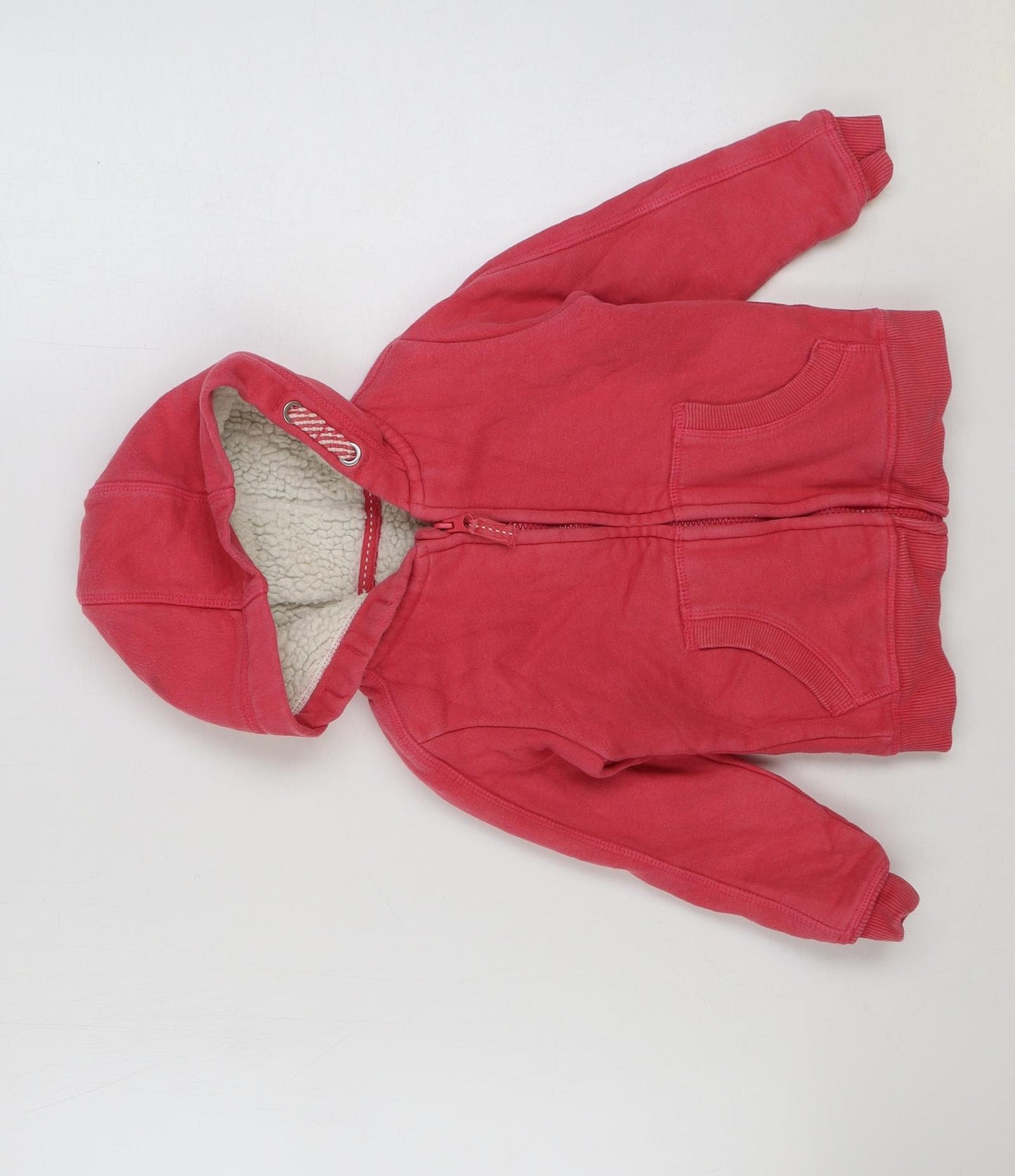 Nutmeg Girls Pink Cotton Full Zip Sweatshirt Size 4-5 Years Zip