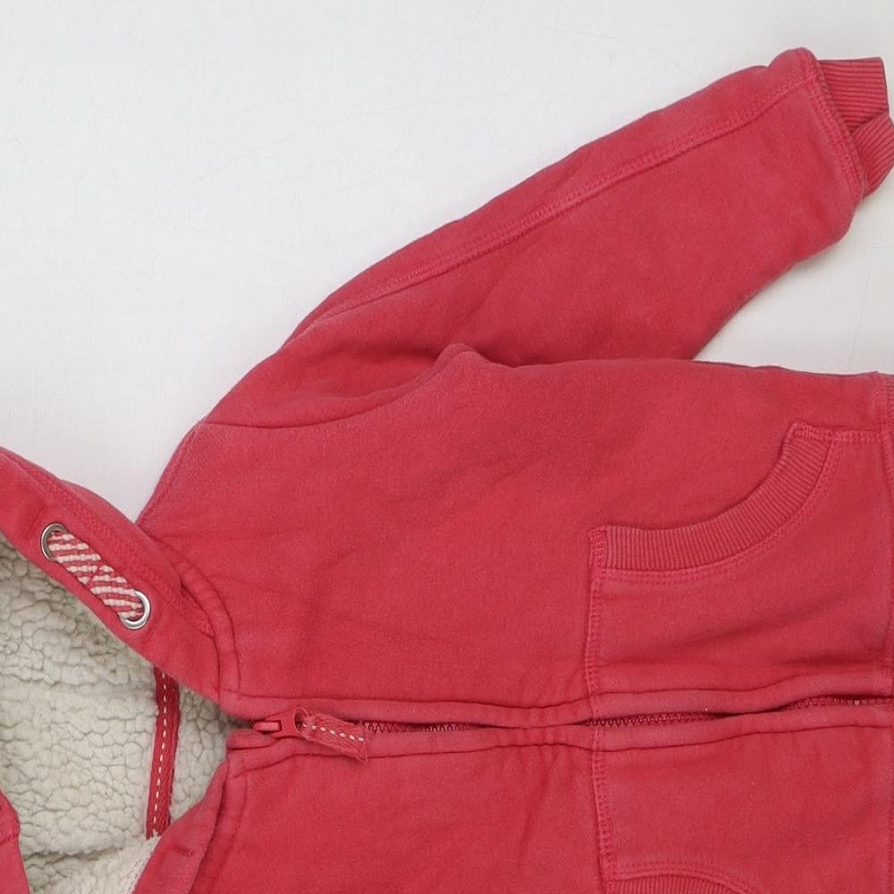 Nutmeg Girls Pink Cotton Full Zip Sweatshirt Size 4-5 Years Zip