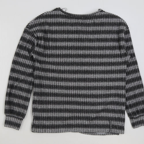 Matalan Womens Grey Polyester Pullover Sweatshirt Size 12 Pullover