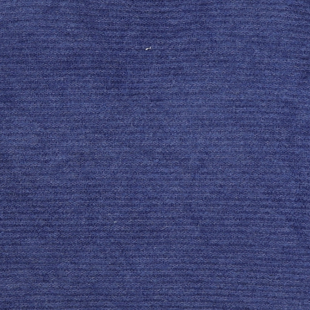 George Womens Blue V-Neck 100% Cotton Cardigan Jumper Size M