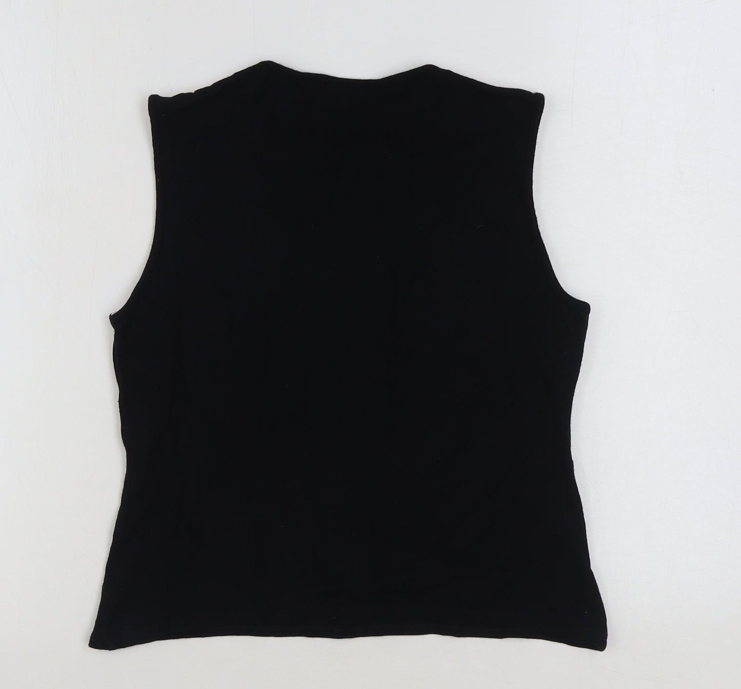 Wallis Womens Multicoloured Colourblock Polyester Basic Tank Size 12 Round Neck