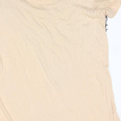 Atmosphere Womens Beige Polyester Basic T-Shirt Size 16 Round Neck