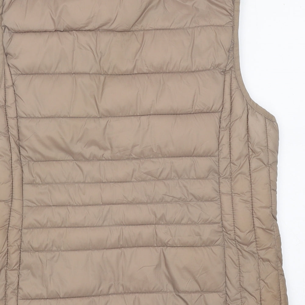 Preworn Womens Beige Gilet Jacket Size M Zip