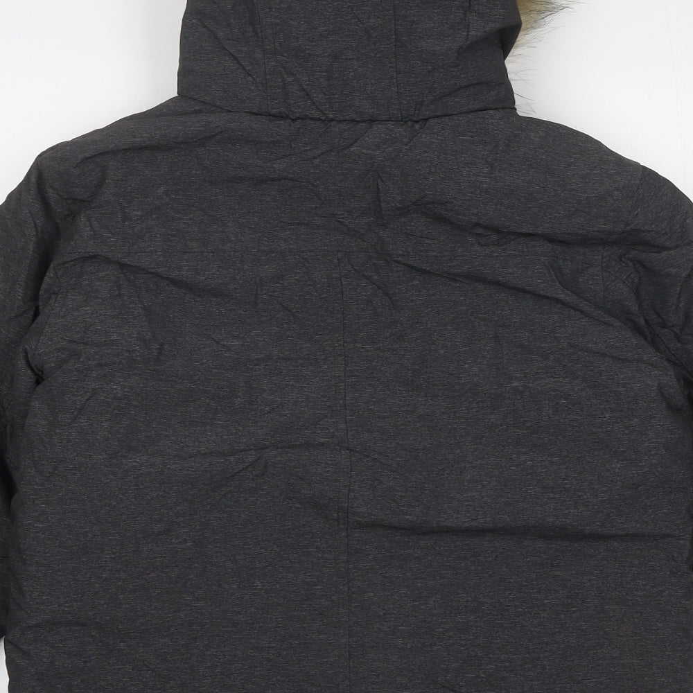 George Boys Grey Parka Coat Size 9-10 Years Zip