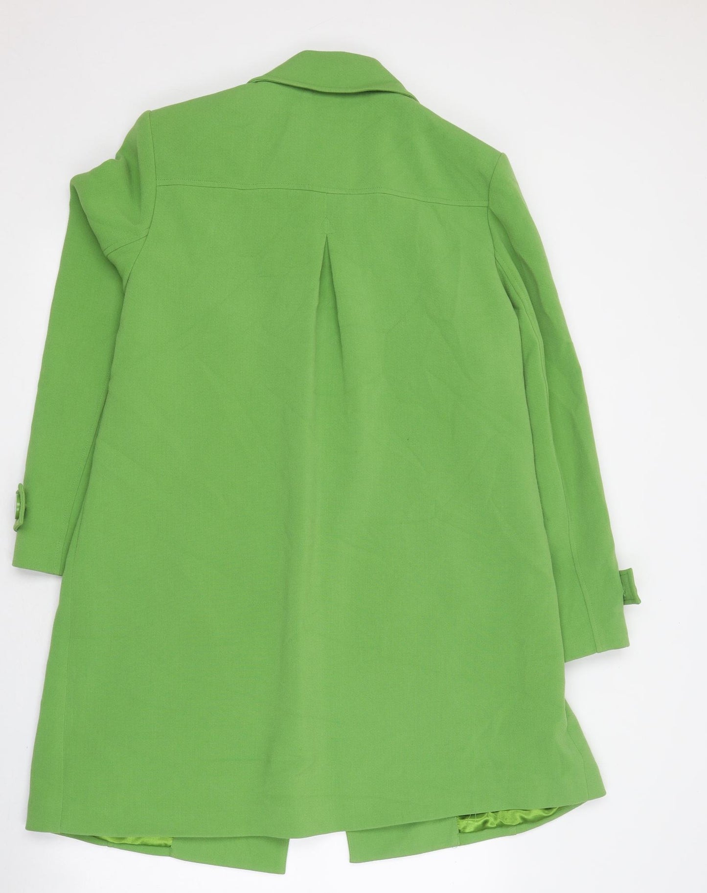 Papaya Womens Green Pea Coat Coat Size 16 Button