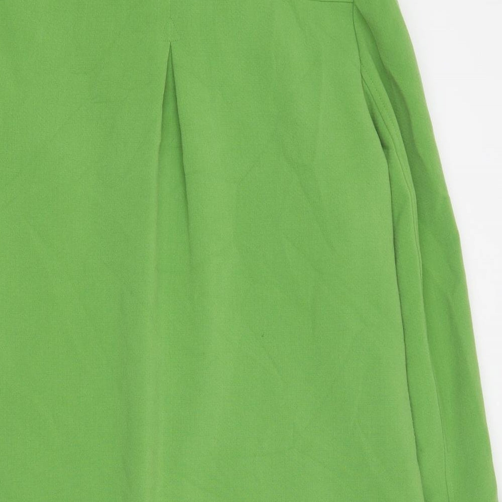 Papaya Womens Green Pea Coat Coat Size 16 Button