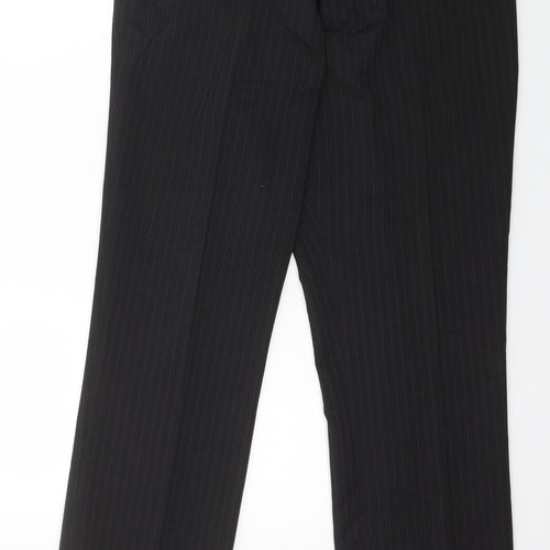 Taylor & Wright Womens Black Polyester Dress Pants Trousers Size 36 in L27 in Regular Zip