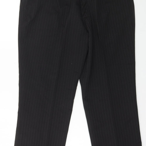 Taylor & Wright Womens Black Polyester Dress Pants Trousers Size 36 in L27 in Regular Zip