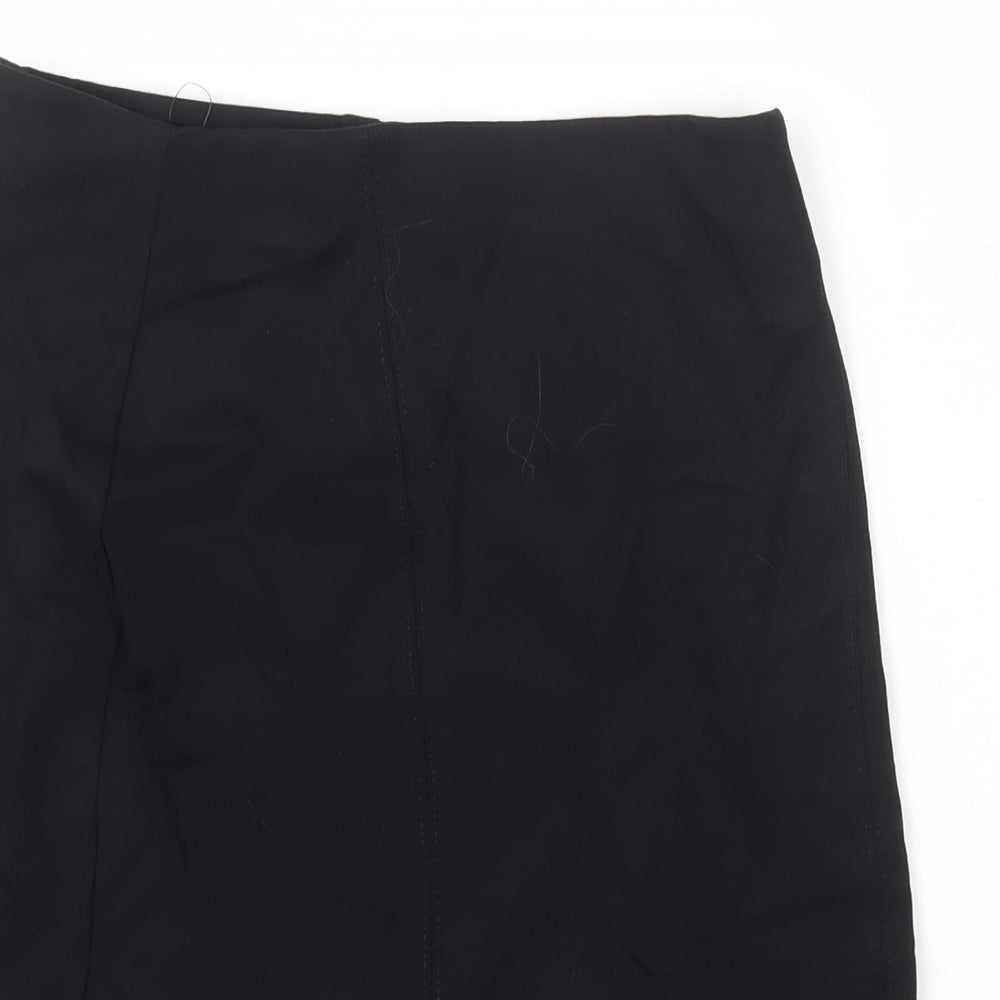 Marks and Spencer Womens Black Viscose A-Line Skirt Size 6
