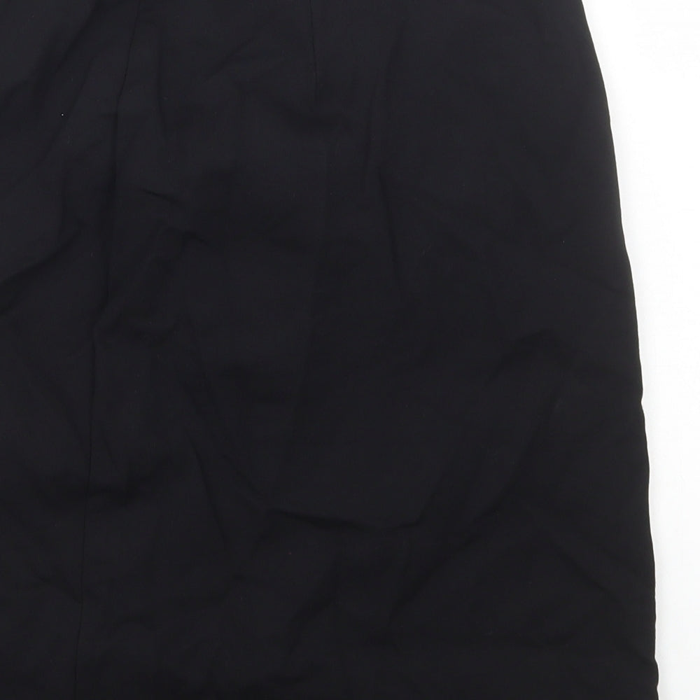 Marks and Spencer Womens Black Viscose A-Line Skirt Size 6