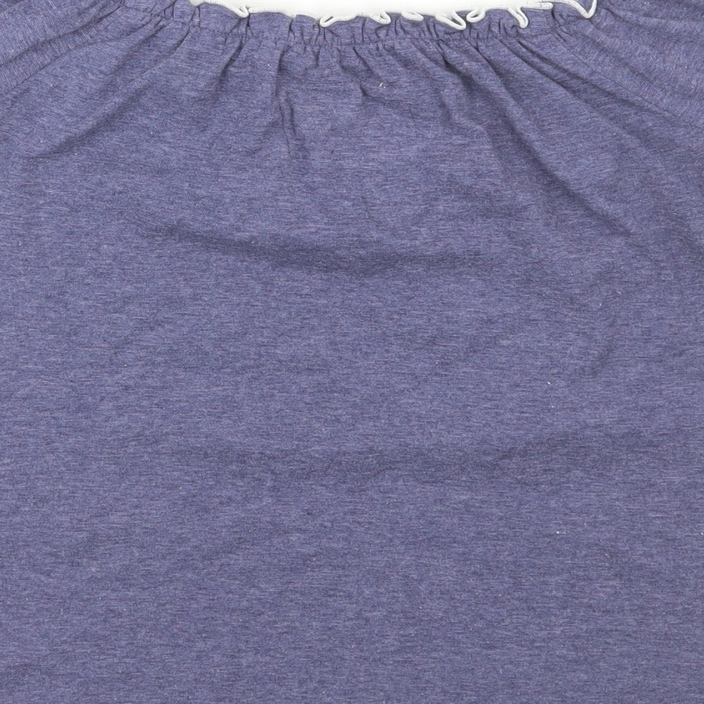 Joe Browns Womens Blue Polyester Basic T-Shirt Size 12 Off the Shoulder