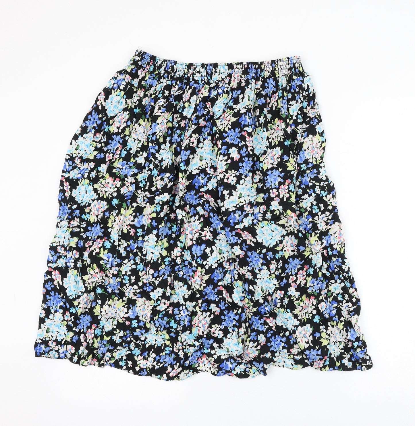 Autonomy Womens Multicoloured Floral Polyester A-Line Skirt Size L