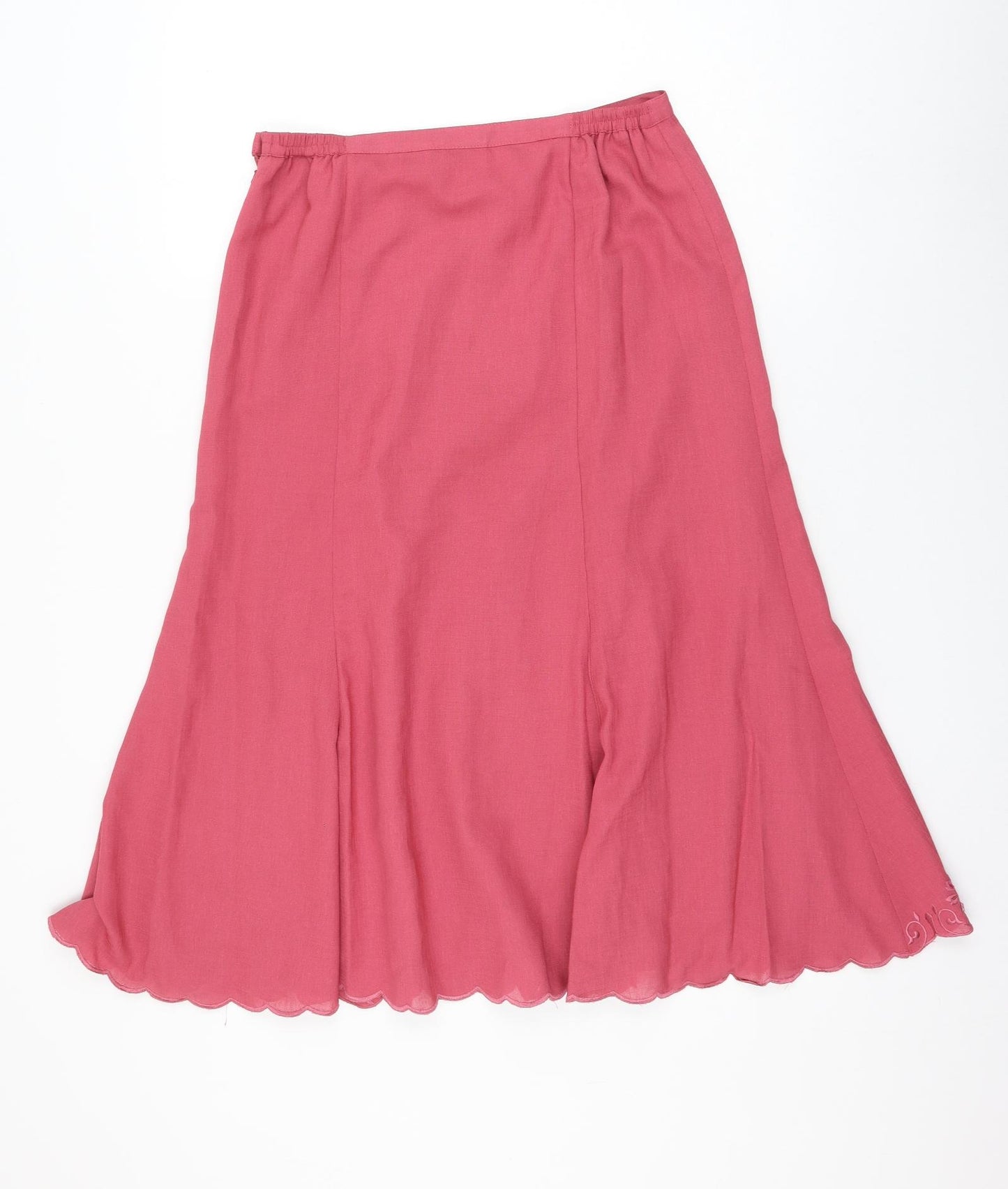 Eastex Womens Pink Polyester A-Line Skirt Size 10 Zip