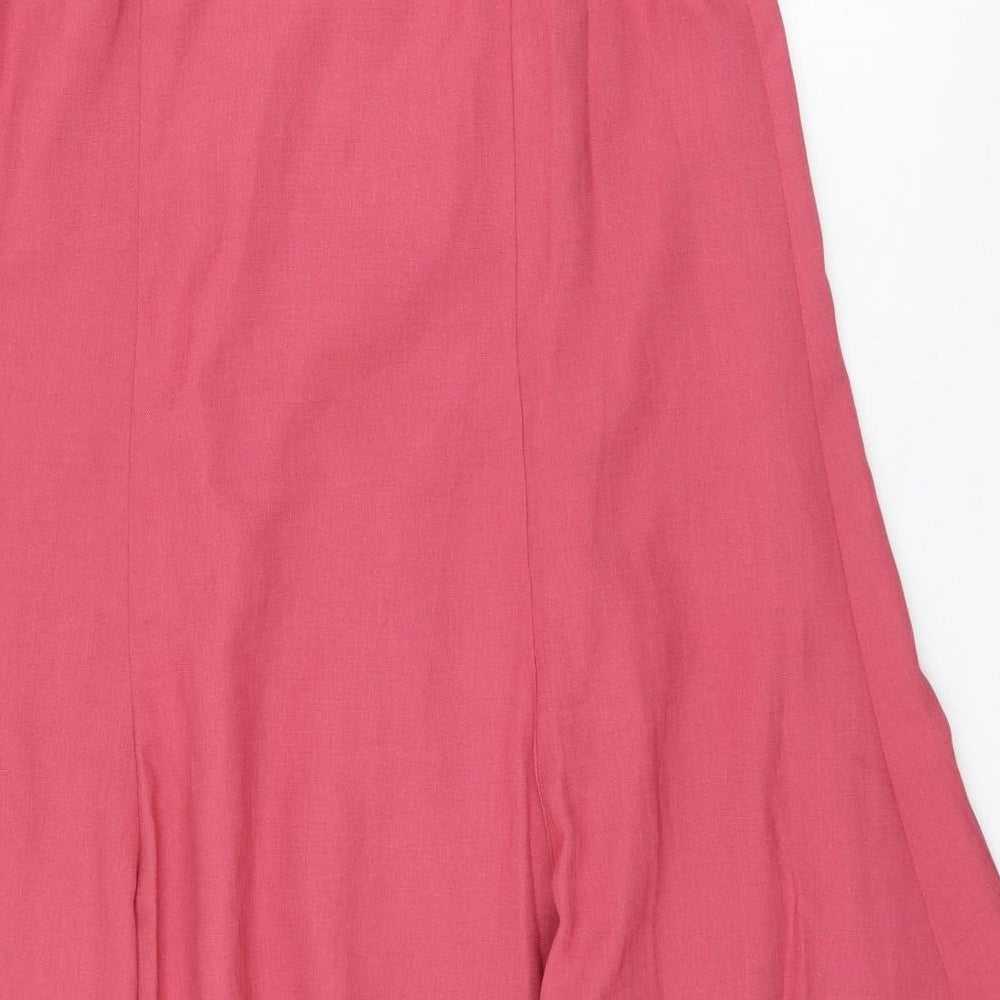 Eastex Womens Pink Polyester A-Line Skirt Size 10 Zip