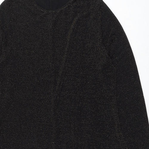 B.YOU Womens Gold Polyamide Shift Size 16 Round Neck Pullover
