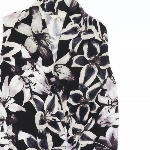 Papaya Womens Multicoloured Floral Polyester Basic Blouse Size 8 V-Neck