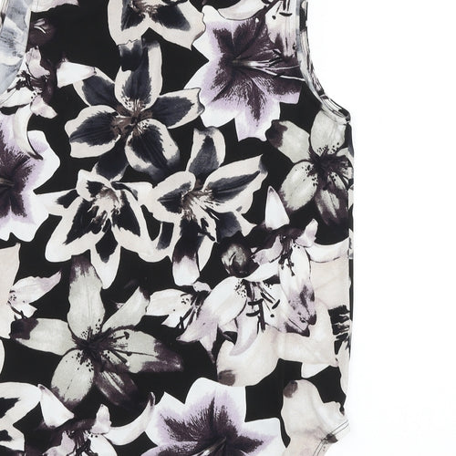 Papaya Womens Multicoloured Floral Polyester Basic Blouse Size 8 V-Neck