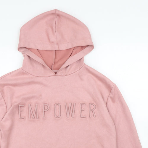 Primark Womens Pink Polyester Pullover Hoodie Size 10 Pullover - Empower