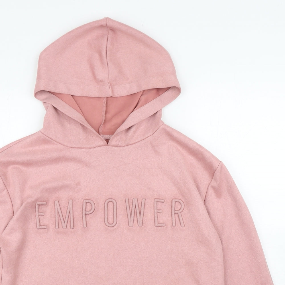 Primark Womens Pink Polyester Pullover Hoodie Size 10 Pullover - Empower