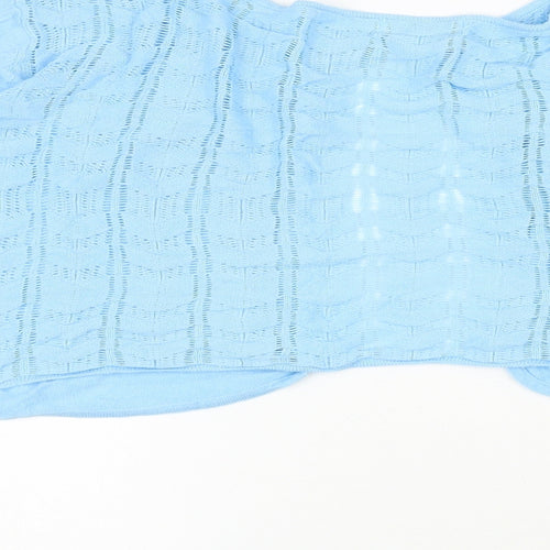 Monsoon Womens Blue Boat Neck Viscose Shrug Jumper Size XL - Hook and Eye