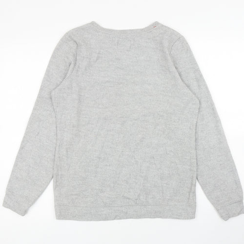 George Womens Grey Cotton Pullover Sweatshirt Size 10 Pullover - Christmas Cracker