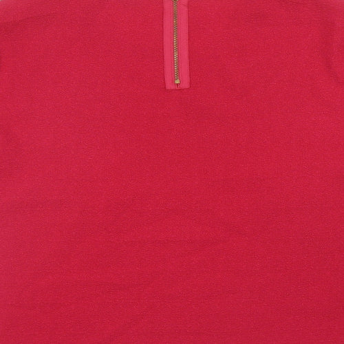 George Womens Pink Polyester Cropped Blouse Size 14 Scoop Neck