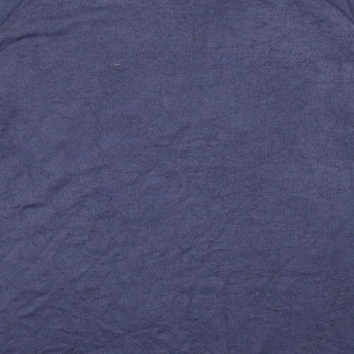 Marks and Spencer Womens Blue Boat Neck Polyester Tunic Jumper Size 18 - Glitter Spots