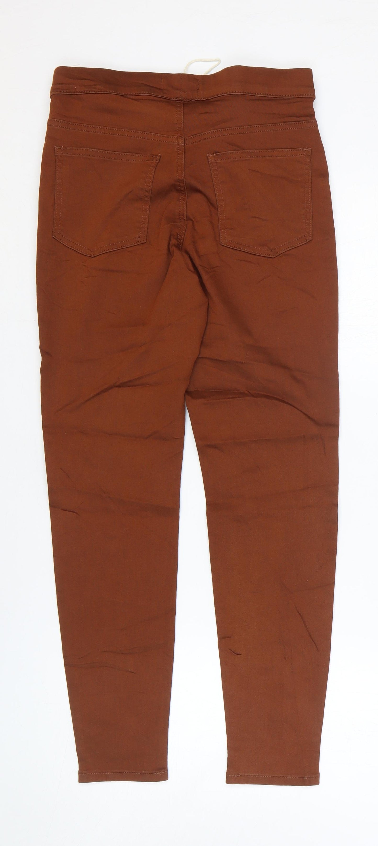 Marks and Spencer Womens Brown Cotton Jegging Jeans Size 10 L26 in Regular