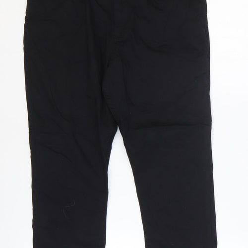 Marks and Spencer Womens Black Cotton Skinny Jeans Size 12 L21 in Regular Zip