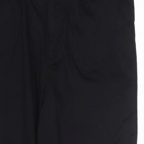 Marks and Spencer Womens Black Cotton Skinny Jeans Size 12 L21 in Regular Zip