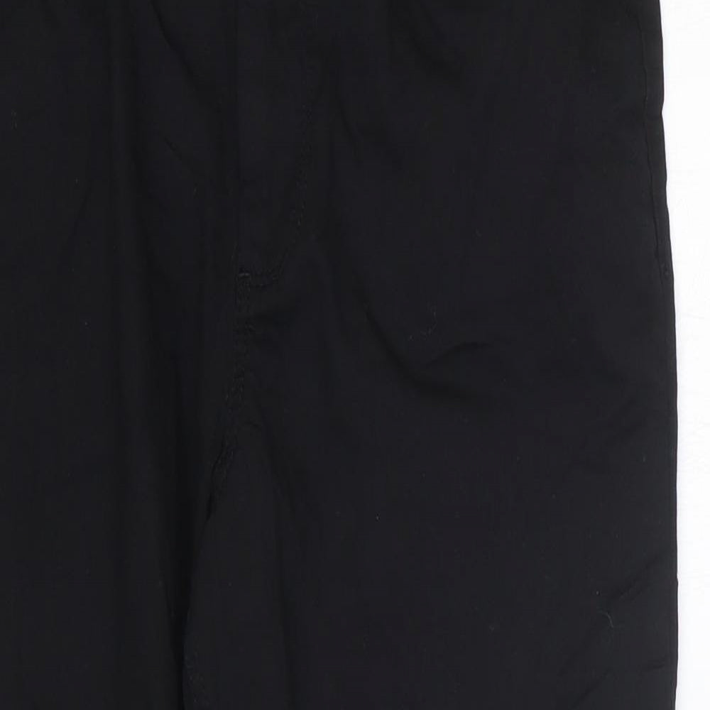 Marks and Spencer Womens Black Cotton Skinny Jeans Size 12 L21 in Regular Zip