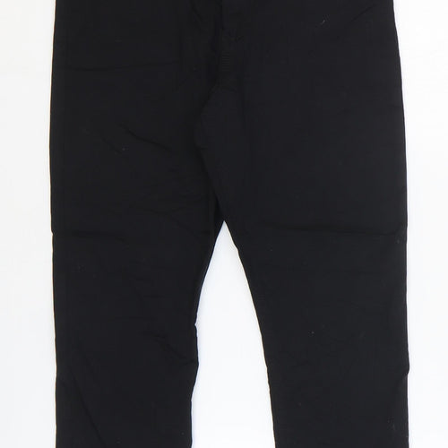 Marks and Spencer Womens Black Cotton Skinny Jeans Size 8 L21 in Regular Zip