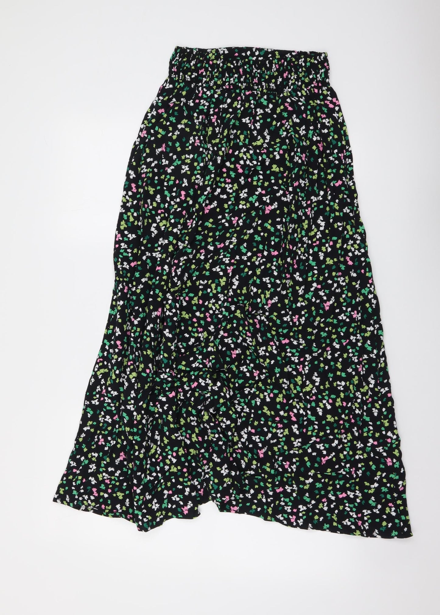 Marks and Spencer Womens Multicoloured Geometric Viscose A-Line Skirt Size 6