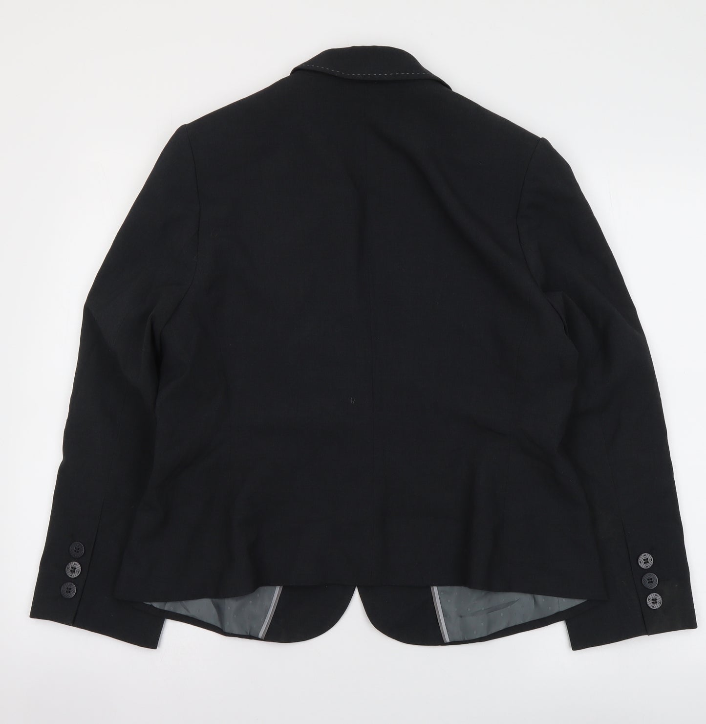 Marks and Spencer Womens Grey Polyester Jacket Suit Jacket Size 16