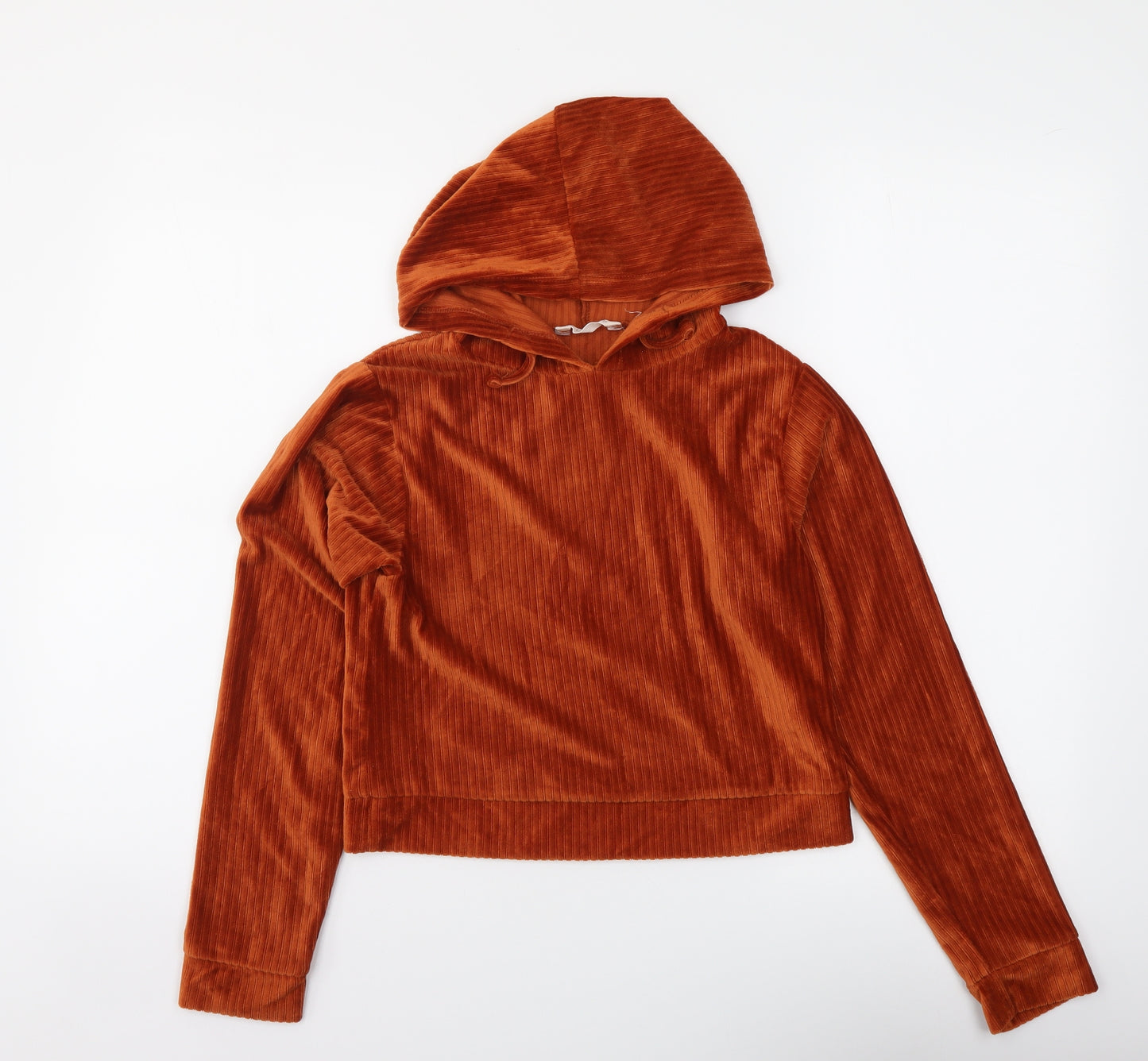 Candy Womens Brown Polyester Pullover Hoodie Size 12 Pullover