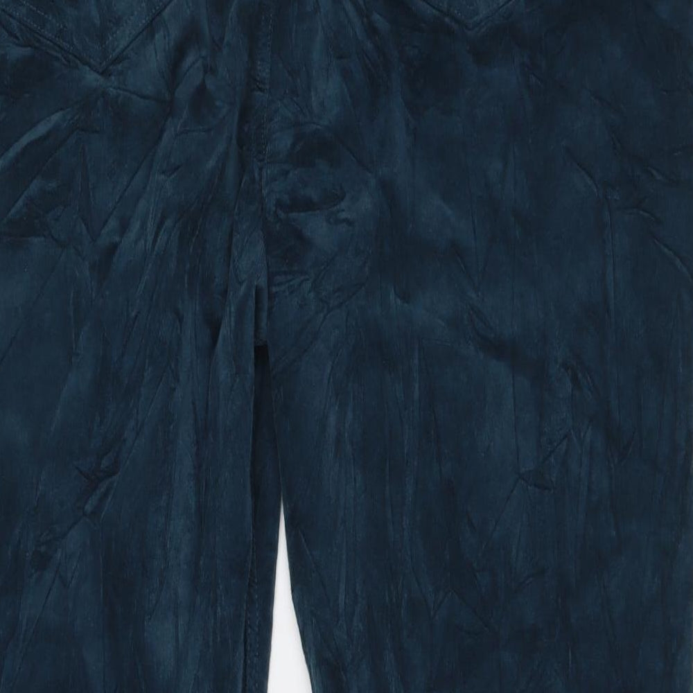 Marks and Spencer Womens Blue Cotton Bootcut Jeans Size 22 L30 in Regular Button