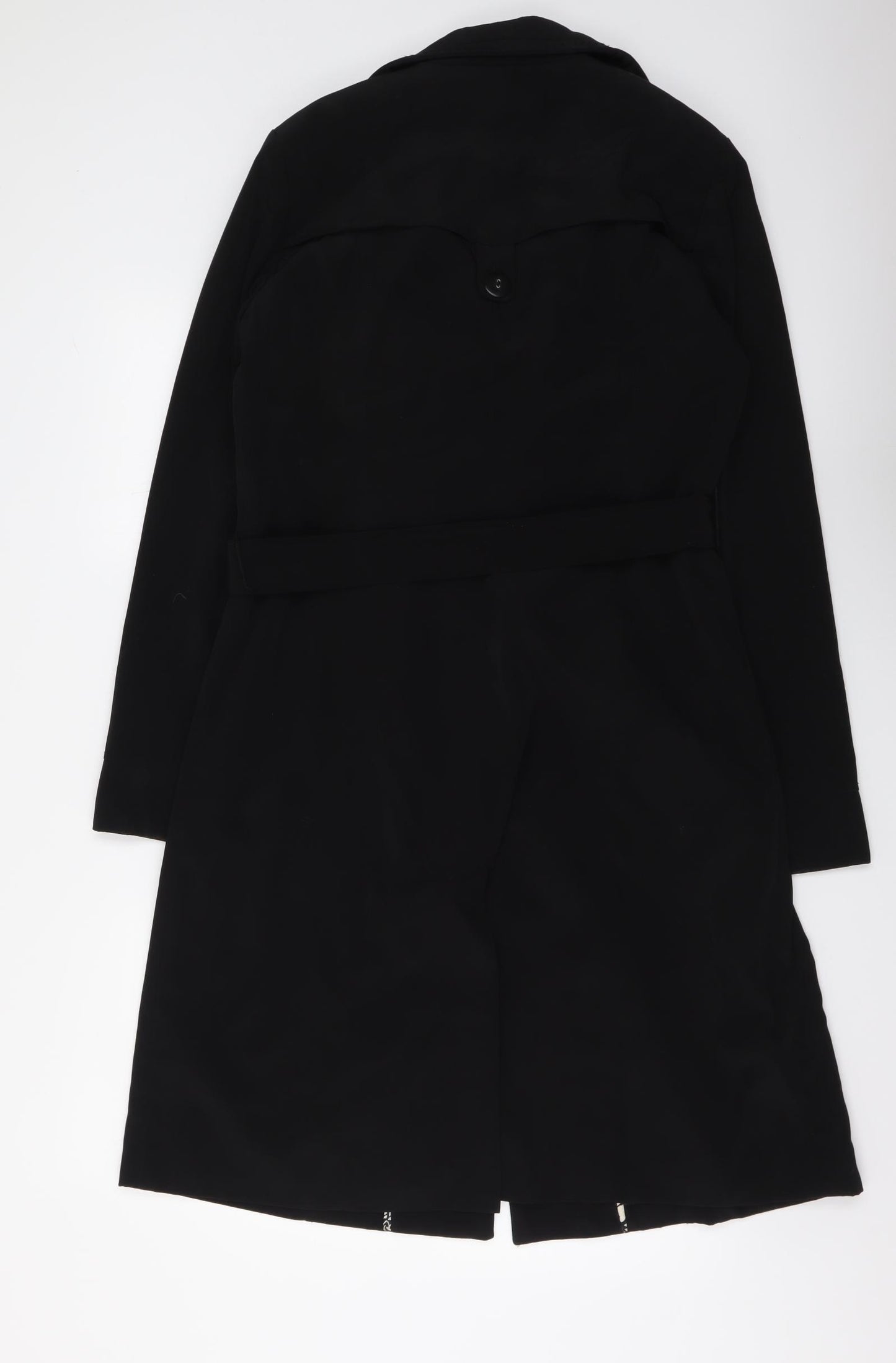 NEXT Womens Black Pea Coat Coat Size 12 Button