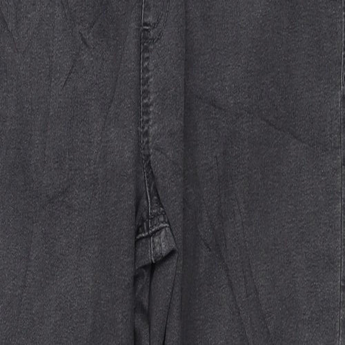 Marks and Spencer Womens Grey Cotton Jegging Jeans Size 14 L25 in Regular